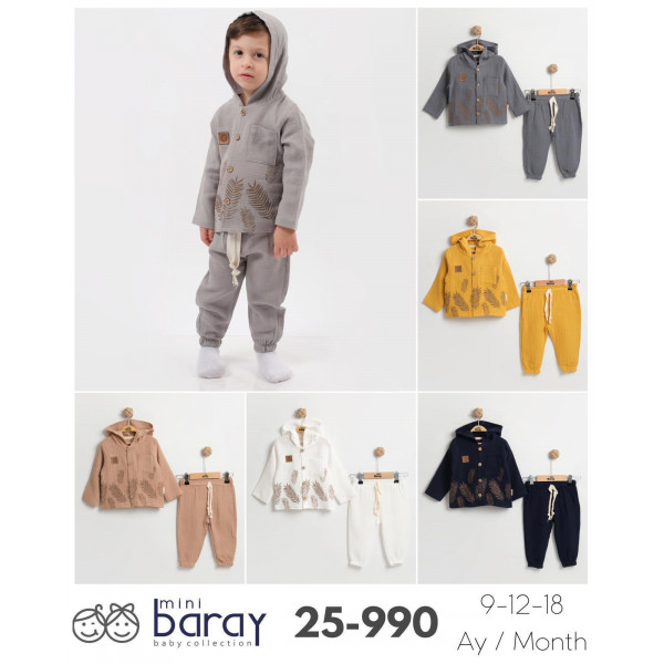 BARAY 990 CEPLI MÜSLIN ERKEK TK 9-12-18 AY