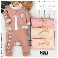 BEBELLOVE 14068 GÜMÜŞ SIM KOLEJ HIRKA 3LÜ TAKIM

