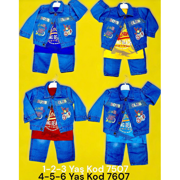 BEBISE 7507 KOT ÜÇLÜ TAKIM 1-2-3 YAŞ