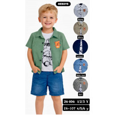 BEBOYS 26106 1-3 YAŞ KETEN ÜÇLÜ TKM