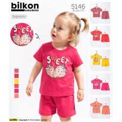 BILKON 5146 5153 YAZLIK ŞORTLU TAKIM 
74-80-86-92
