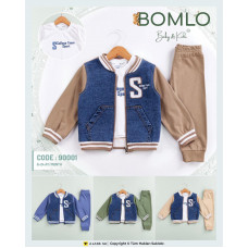 BOMLO 90001 BOMLO S SUZİNELİ COLLEGE ERKEK 3LÜ TAKIM 6-24 AY