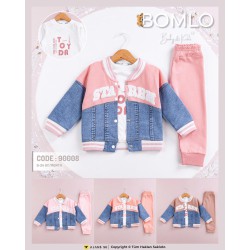 BOMLO 90008  STARBM SÜZENE COLLEGE KIZ 3LÜ TAKIM 6-24 AYL