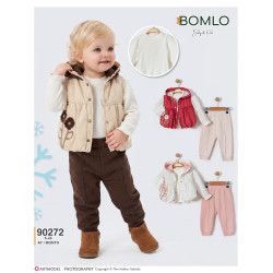 BOMLO 90272 FIRFIRLI YELEKLI 3 LÜ TAKIM
