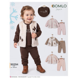 BOMLO 90294 PELUŞ YELEK 3LÜ TK