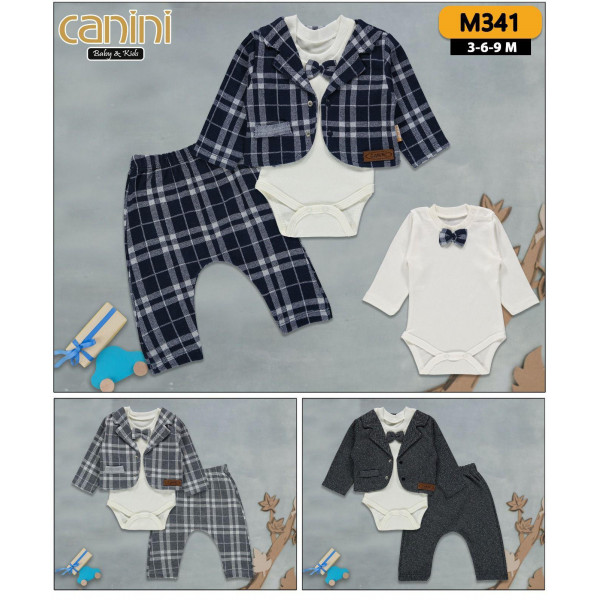 CANINI 341 3LÜ PAPYON CEKET TAKIM 