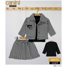 CANINI 373 KAZAYAĞI CEKET 3LÜ KIZ TAKIM
