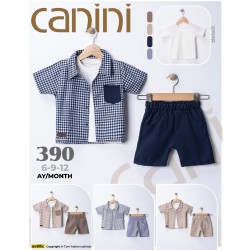 CANINI 390 KETEN KARELI GÖMLEK ÜÇLÜ TAKIM