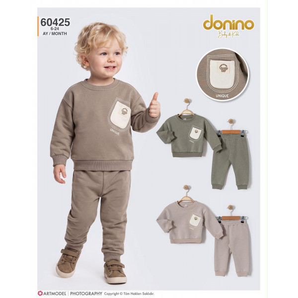 DONINO 60425 UNIQUE CEPLI ERKEK ÜÇIP TAKIM