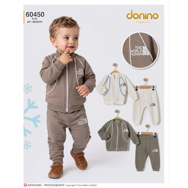 DONINO 60450 WOLRD HIRKALI ERKEK ÜÇIP TAKIM