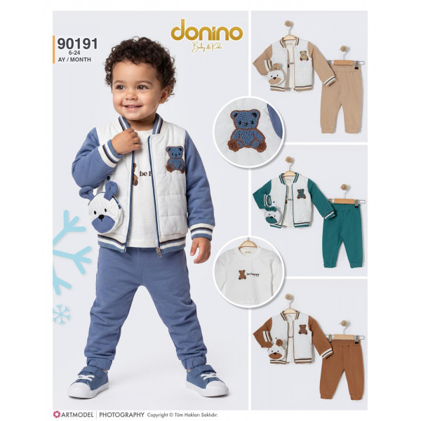DONINO 90191 AYI ÇANTALI 3LÜ MONT ERKEK TAKIM