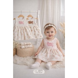 ECRA 2271 KIZ MÜSLİN ELBİSE