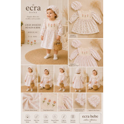 ECRA 2297 NAKIŞLI ŞAPKALI MÜSLIN ELBISE