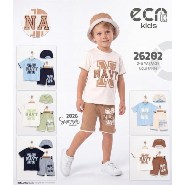 ECRIX 26202 ŞAPKALI ŞORTLU TAKIM