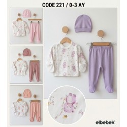 ELBEBEK 221 ELDIVENLI ŞAPKALI TAKIM
