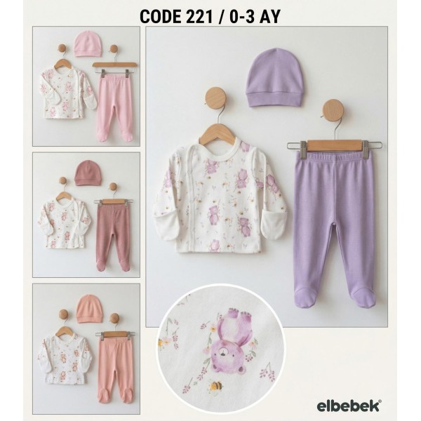 ELBEBEK 221 ELDIVENLI ŞAPKALI TAKIM