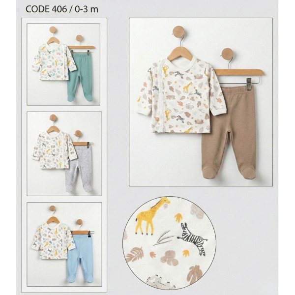 ELBEBEK 406 PATIKLI PIJAMA TAKIM
