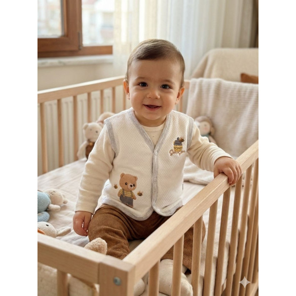 ELBEBEK 801 BÜYÜK KAPITONE YELEK 2-3 YAŞ