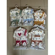 ESA 8086 BEŞLI SET KALPLI ELDIVENLI