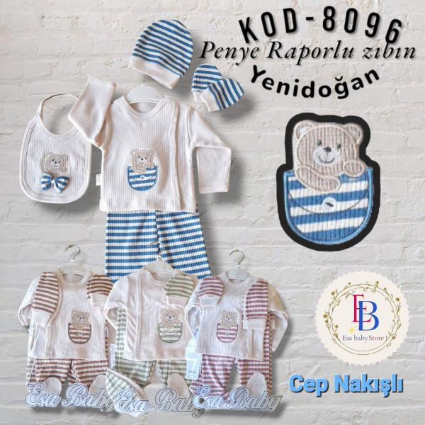 ESA 8096 ÇIZGILI BEŞLI SET