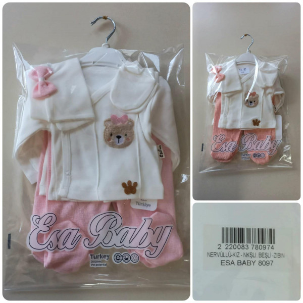 ESA 8097 JAKARLI KIZ 5Lİ ZIBIN TAKIM