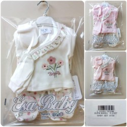 ESA 8134 ÇIÇEKLI 5Lİ ZIBIN TAKIM