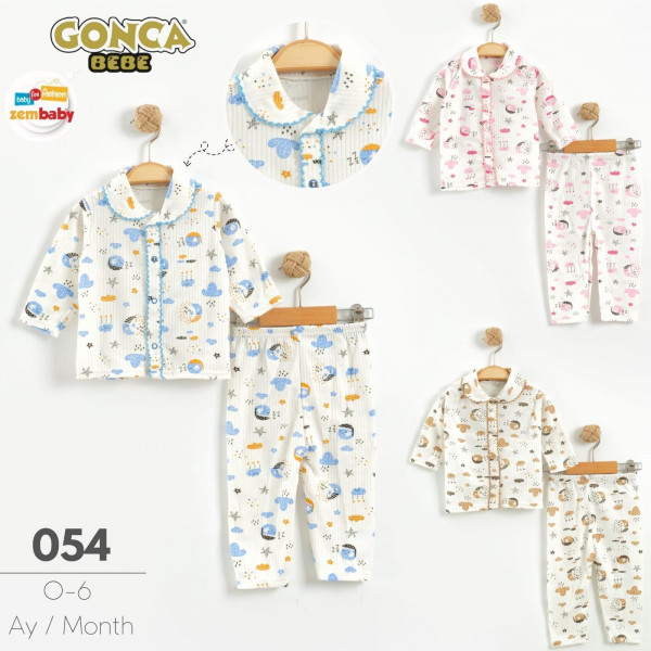 GONCA ZEM 054 RAPORLU OYALI PIJAMA