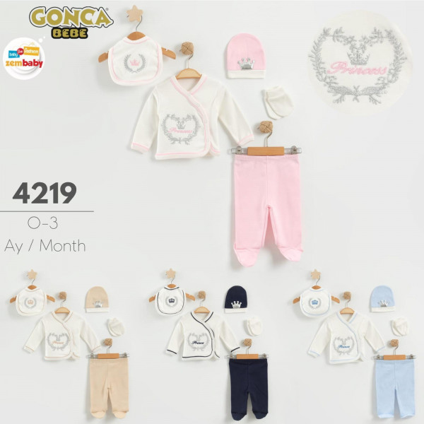 GONCA ZEM 4219 TAÇLI 5Lİ ZIBIN