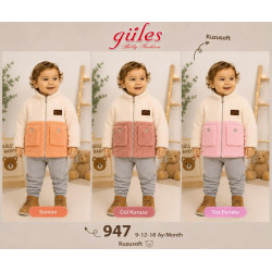 GÜLES 947 KUZU KIZ CEPLI TAKIM 9-12-18 AY