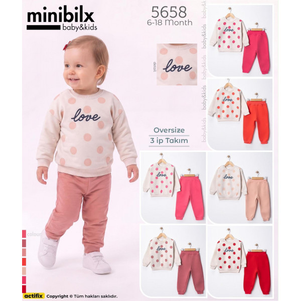 MINIBILX 5658  AYLIK ÜÇIP LOVE TK