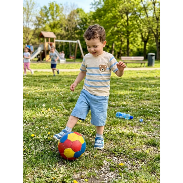 MINIBIRD 2040 ÇİZGİLİ AYLI ŞORTLU TAKIM 1-4 YAŞ