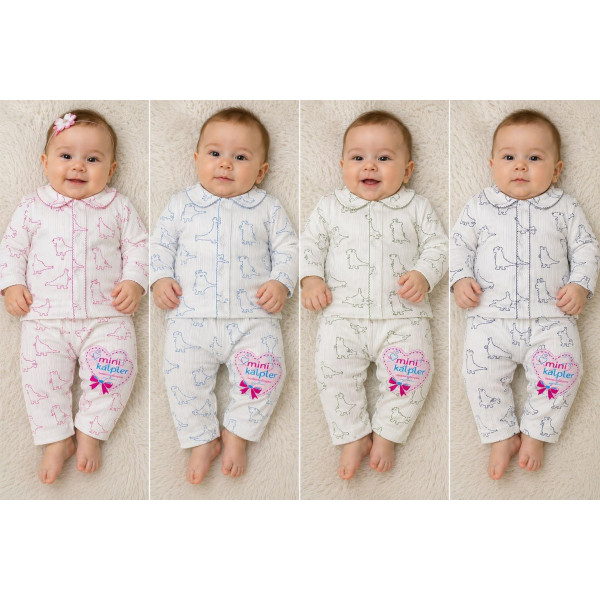 MINIKALPLER 114 YAKALI PIJAMA TAKIMI