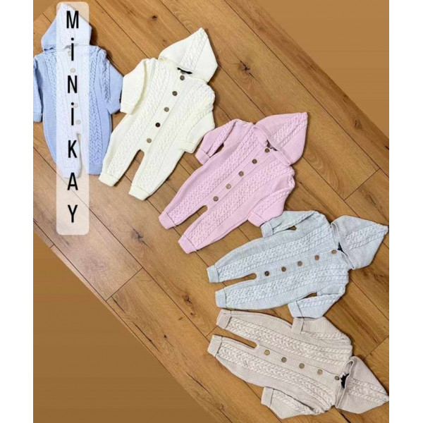MINIKAY 01706 1702 ÖRGÜ KAPŞONLU TULUM