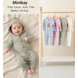 MINIKAY 1704 1708 ÖRGÜ KAPŞONLU TULUM