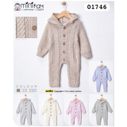 MINIKAY 1746 ÖRGÜ KAPŞONLU TULUM