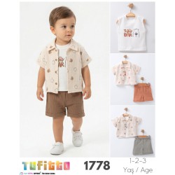 TUFITTO 1778 MÜSLİN 3LÜ TAKIM